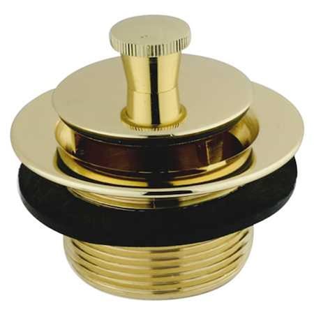 Lift & Lock Bath Tub Drain  Polished Brass